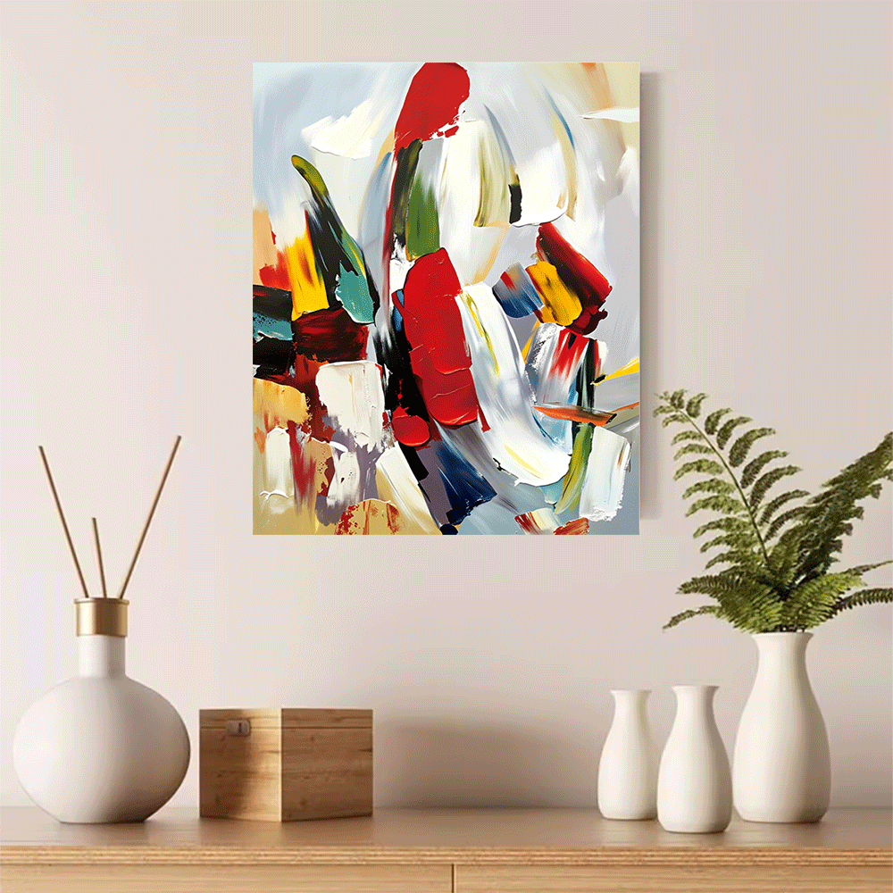 Interior Design Landscape - 1PC-ผ้าใบโปสเตอร์ไม่มีกรอบศิลปะนามธรรมพิมพ์บนผ้าใบภาพวาดสีสันสดใสสมัยใหม่ตกแต่งผนังการออกแบบตกแต่งภายในบ้านฤดูร้อน
