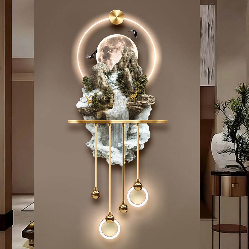 Interior Design Landscape - Original Design Magical ภูมิทัศน์แขวนภาพวาด LED Luminous