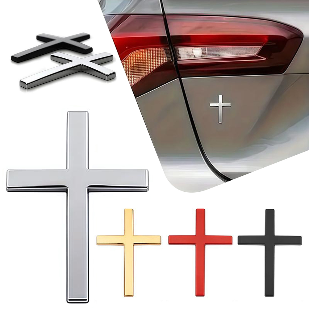 Interior Design Degree - คริสเตียน Cross-สติกเกอร์ SUV รถคริสเตียนสัญลักษณ์ป้ายรถ 3D โลหะออกแบบป้ายสัญลักษณ์สำหรับส่วนบุคคลรถภายนอก