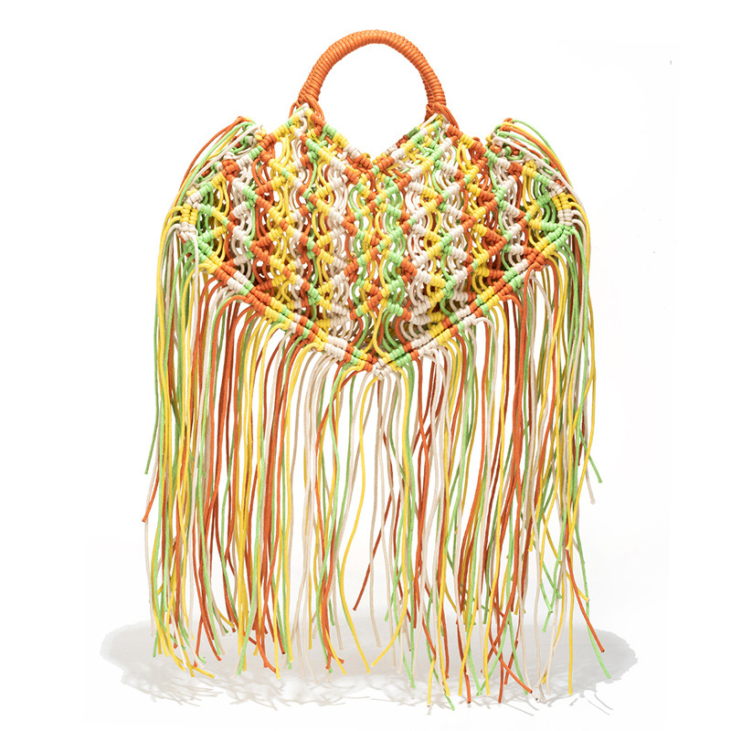 โบฮีเมียนเชือกพู่กระเป๋าถือผู้ - Interior Design Bali บทวิจารณ์และราคา