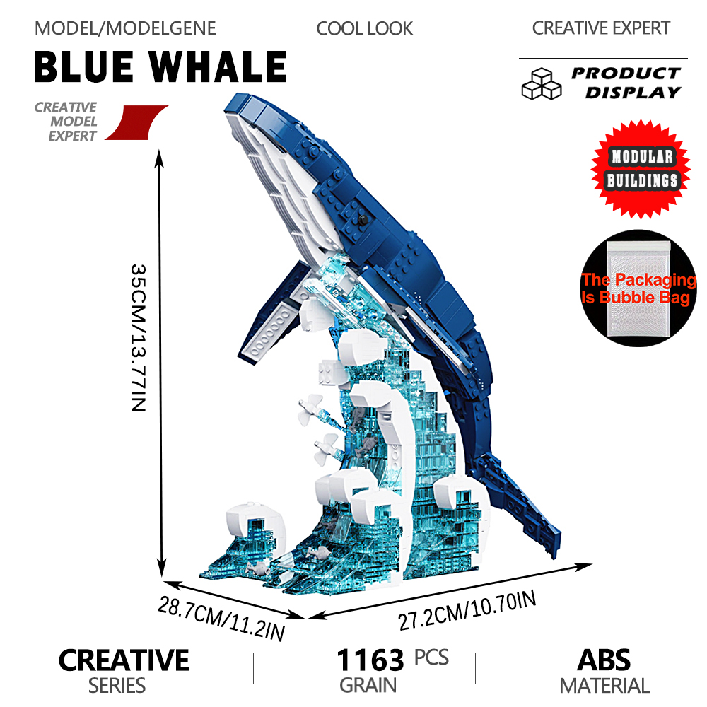 โมเดลปลาวาฬสีน้ำเงิน ของเล่นตั - Interior Design Build บทวิจารณ์และราคา