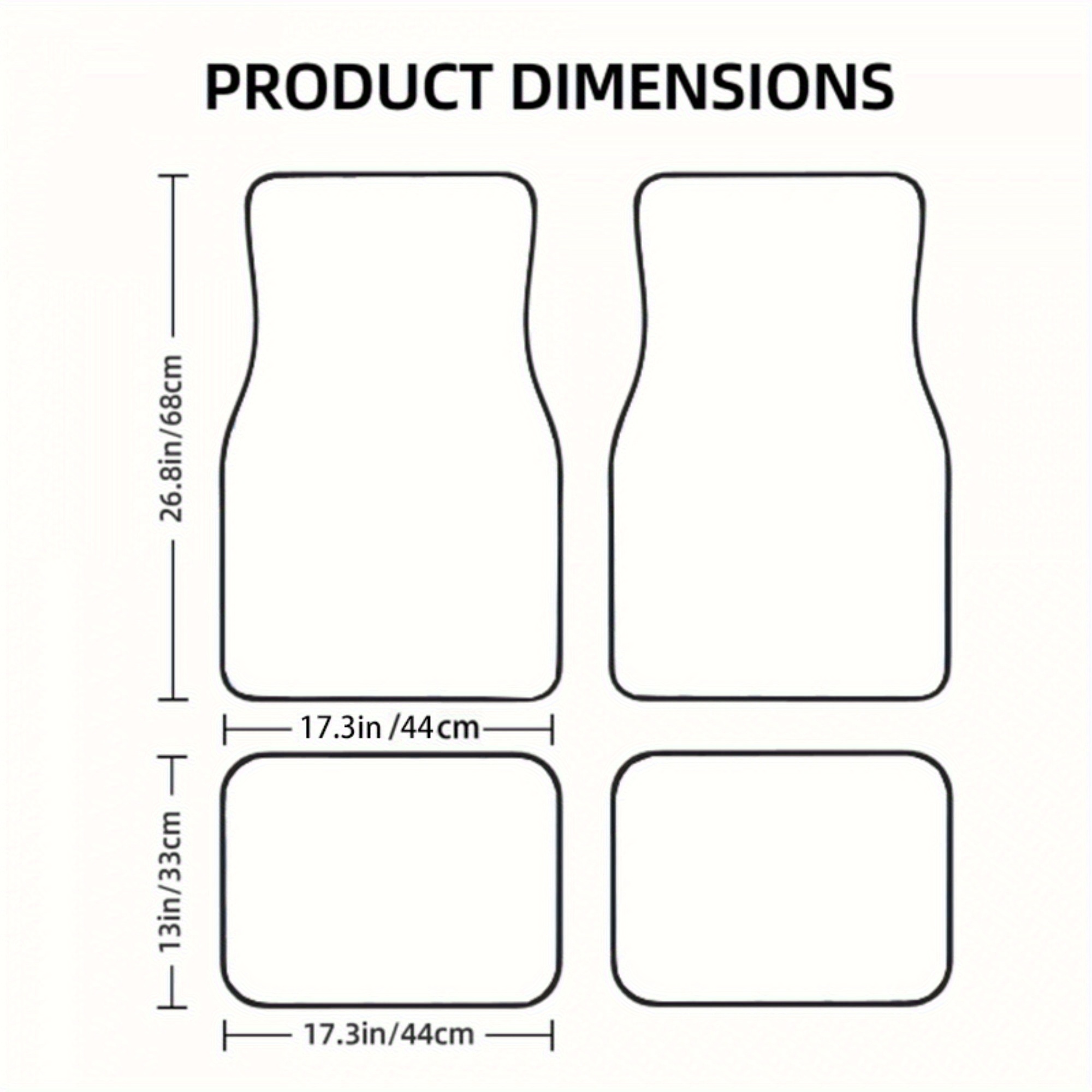 4 ชิ้น% แผ่นรองพื้นรถยนต์มูนอา - Interior Design Degree บทวิจารณ์และราคา