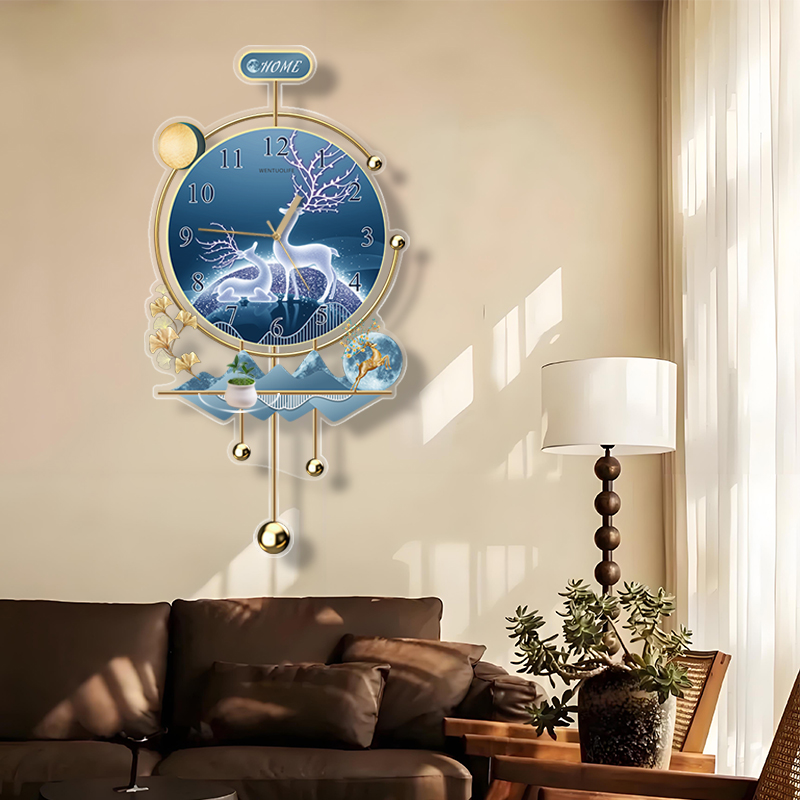 นาฬิกาแขวนผนังแบบเงียบสงบ สไตล - Interior Design Quiet Luxury บทวิจารณ์และราคา