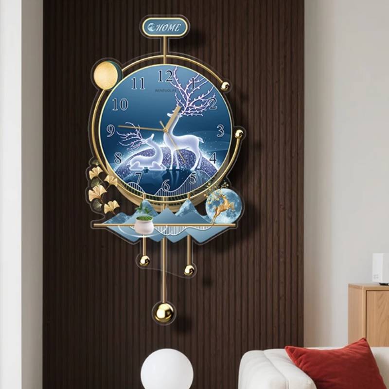 นาฬิกาแขวนผนังแบบเงียบสงบ สไตล - Interior Design Quiet Luxury บทวิจารณ์และราคา